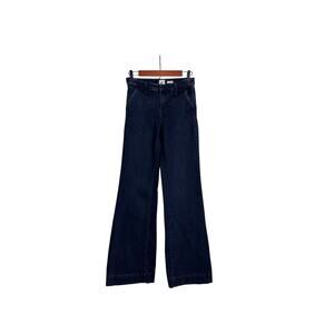 A New Day Capsule Stretch Denim Boot Cut Flare Dark Wash Blue Jeans Size 2 | 26